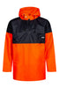 Fiskeanorak i ekstra kraftig PVC kvalitet - Hi-Vis Orange / Navy
