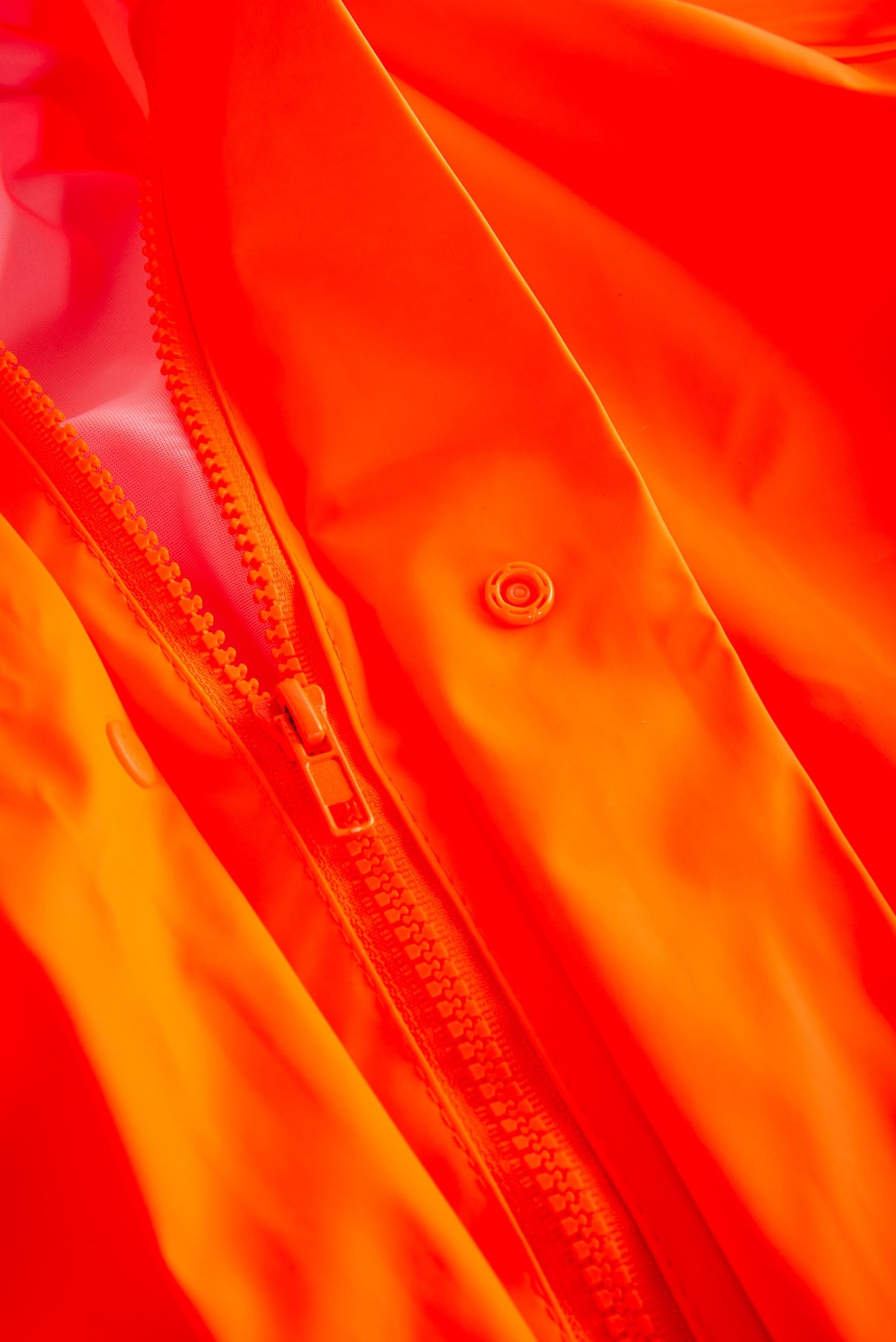 Regndragt i PU kvalitet - Hi-Vis Orange