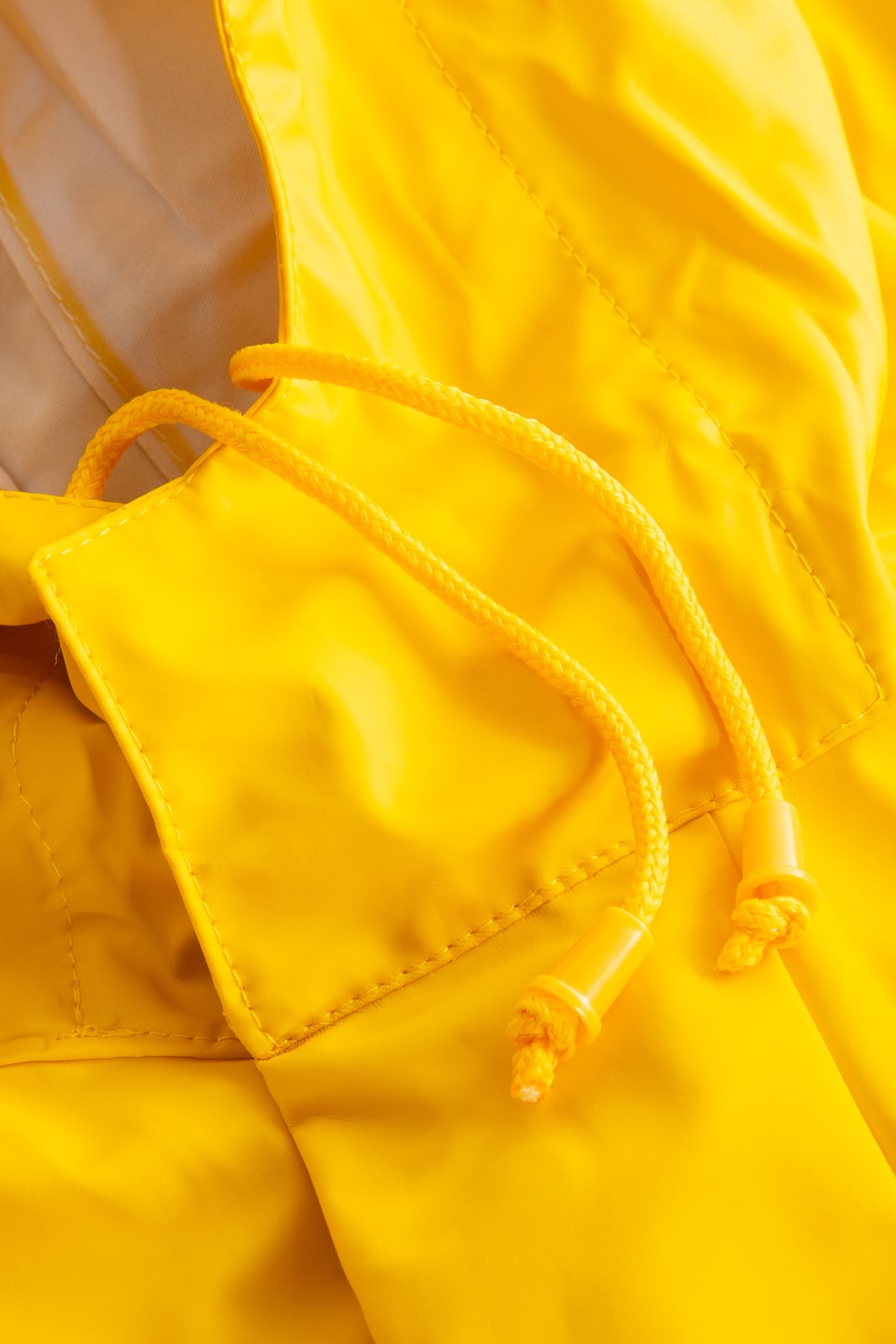 Regndragt i PU kvalitet - Gul