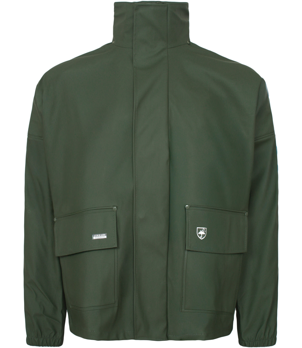 Regnjakke i kraftig PVC kvalitet - Grøn