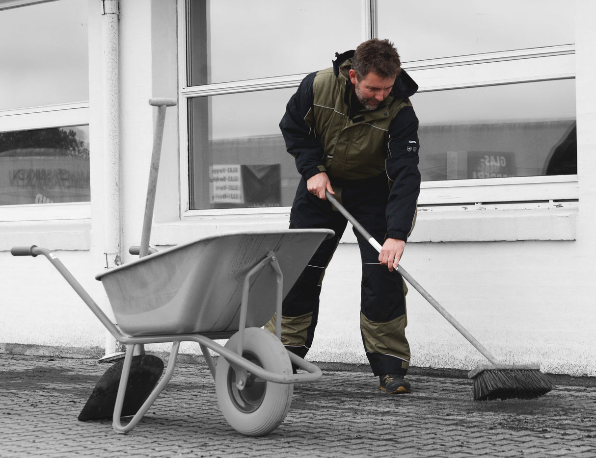 Vinterkedeldragt i slidstærk kvalitet - Oliven / Sort