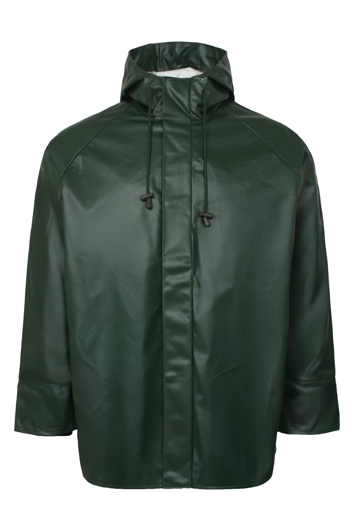 Regnjakke i ekstra kraftig PVC kvalitet - Grøn