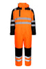 Hi-Vis vinterkedeldragt i kraftig polyester kvalitet med quiltet foer - Hi-Vis Orange / Sort
