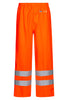 Hi-Vis regnbukser i PU kvalitet - Hi-Vis Orange