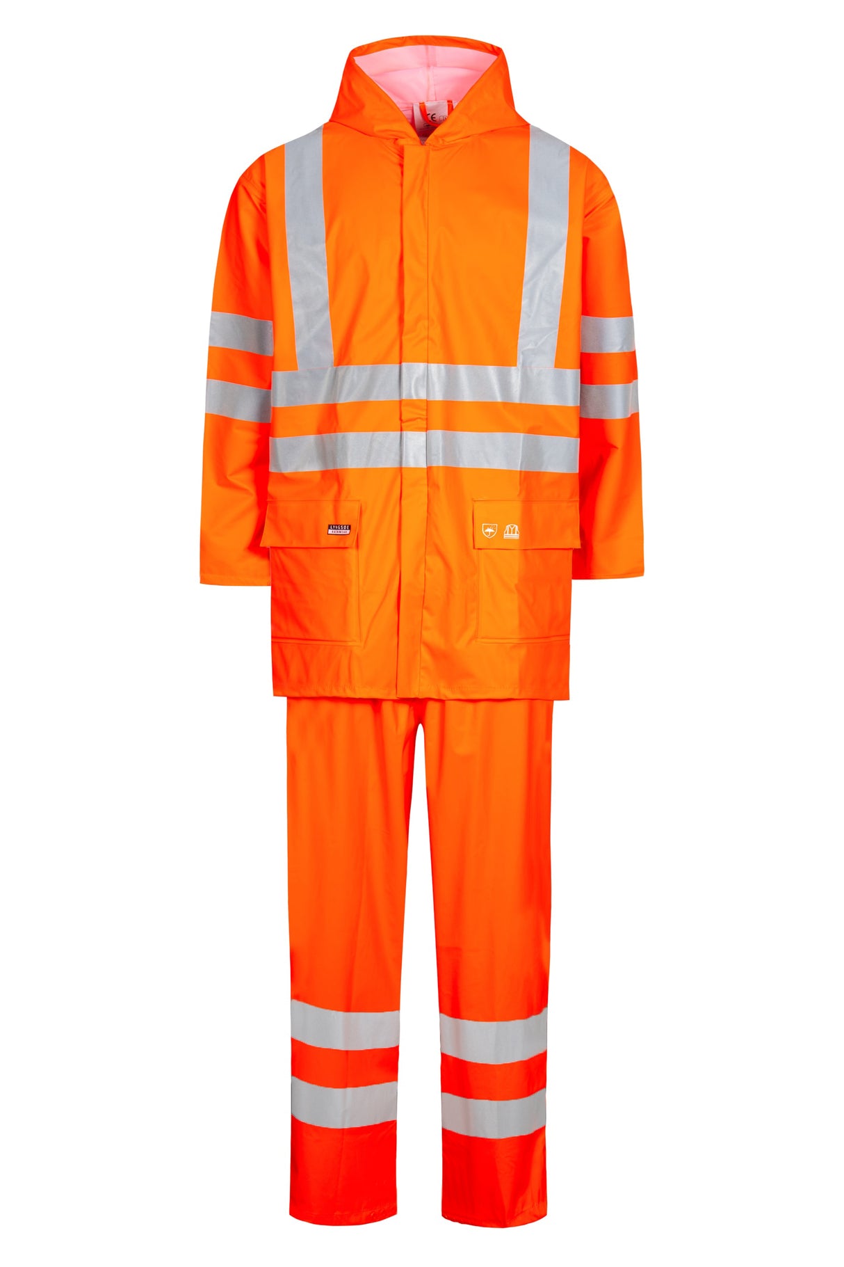 Hi-Vis regnsæt i PU kvalitet - Hi-Vis Orange