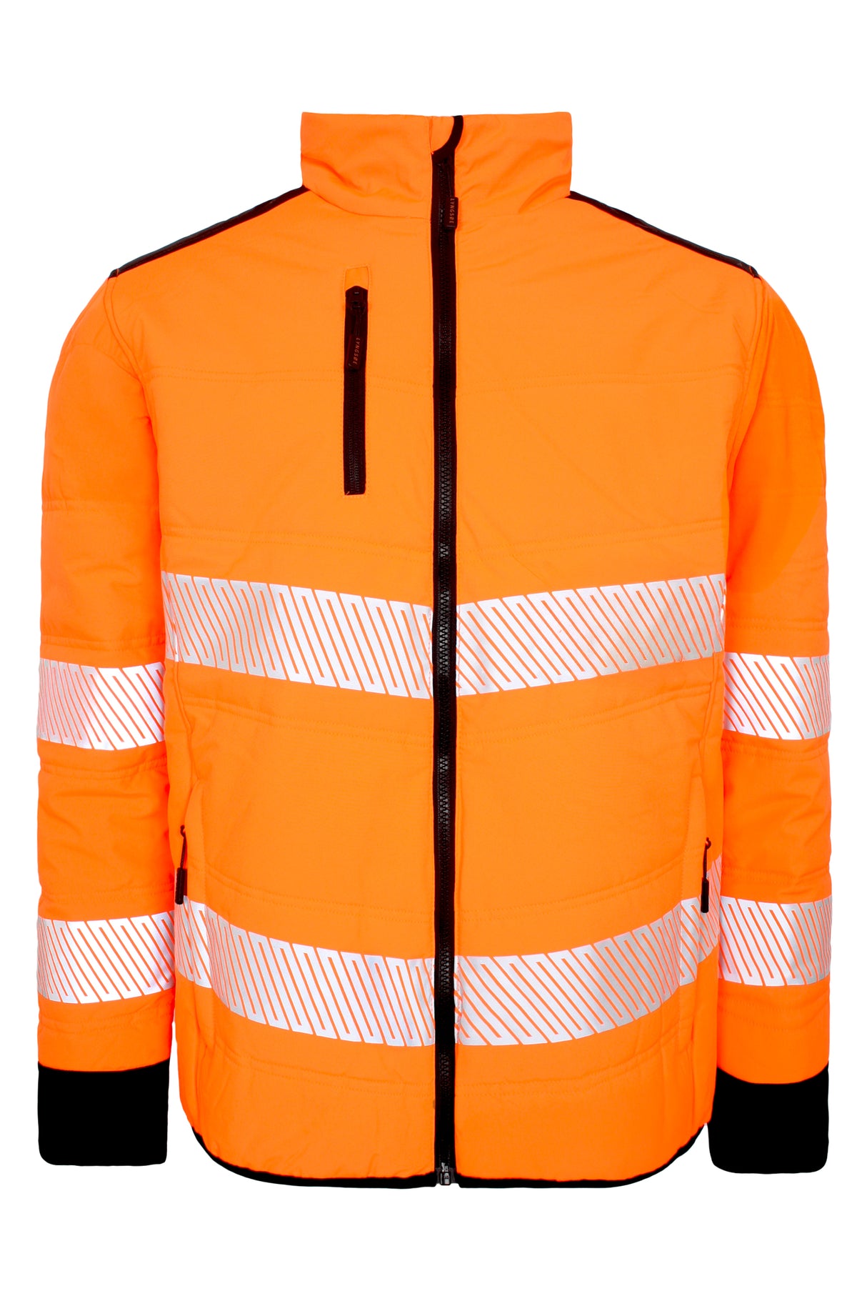 Hi-Vis jakke i stretch kvalitet - Hi-Vis Orange / Sort
