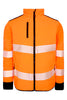 Hi-Vis jakke i stretch kvalitet - Hi-Vis Orange / Sort