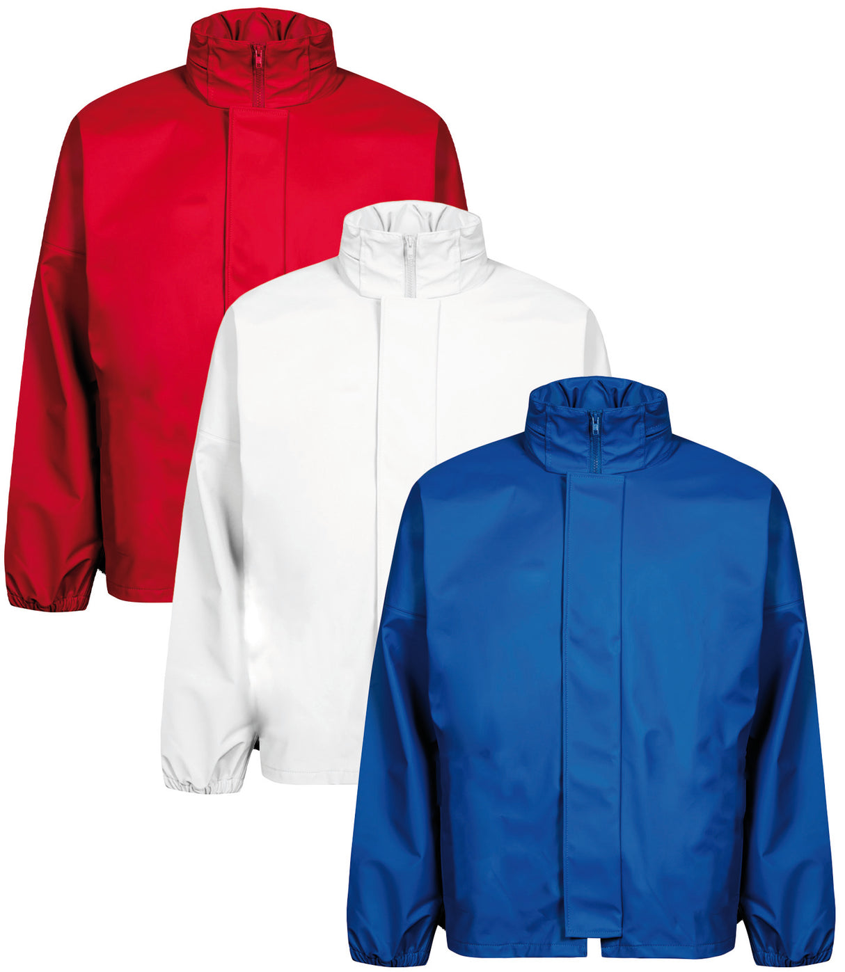 Rengøringsjakke i kraftig PU kvalitet - Hvid