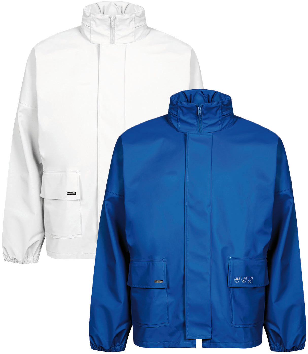 Rengøringsjakke i kraftig PU kvalitet - Royal Blå