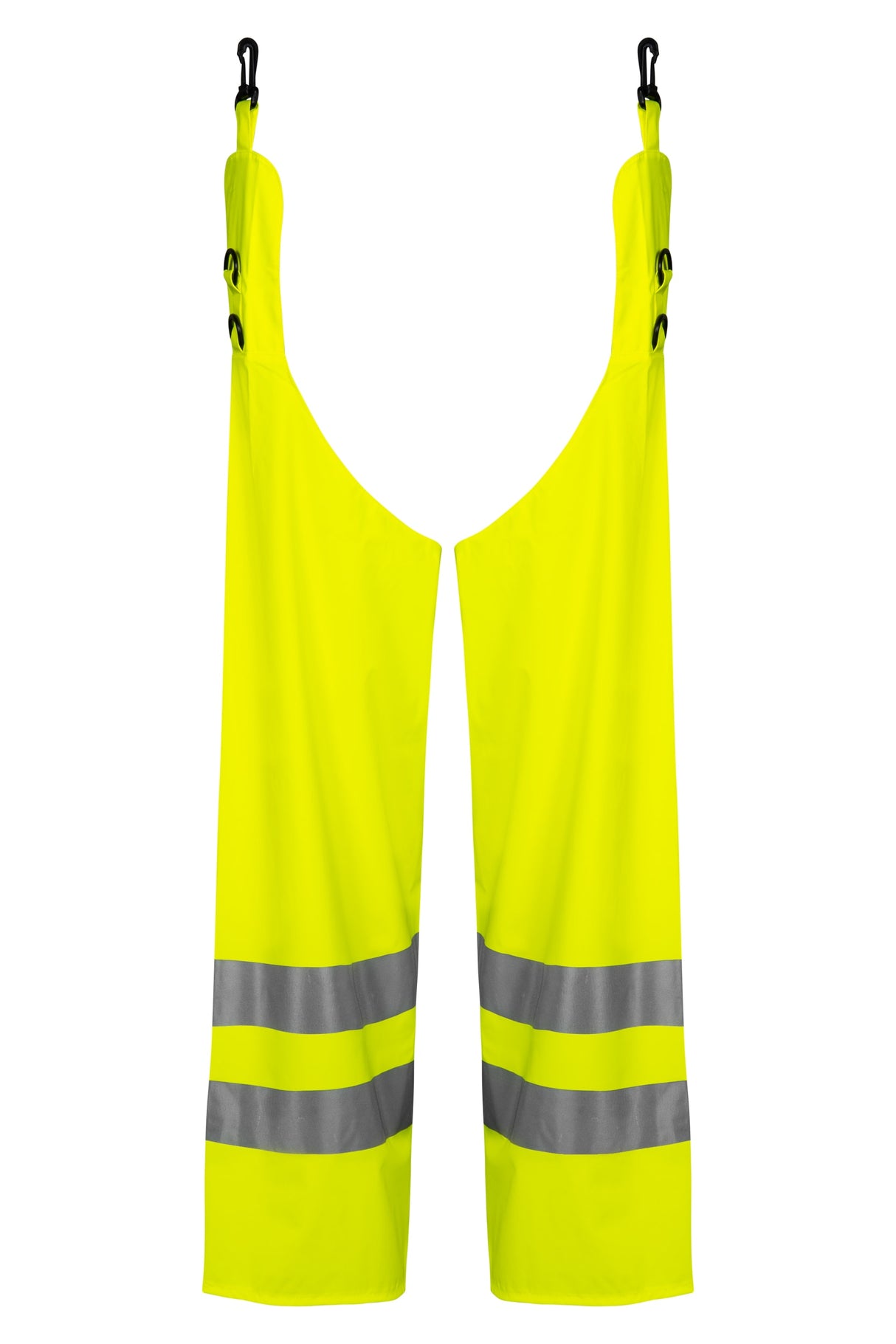 Hi-Vis leggings med krog og spænde til fastgørelse i PU kvalitet - Saturn Gul
