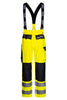 Hi-Vis regnbukser i kraftig PU/PVC kvalitet - Saturn Gul / Navy