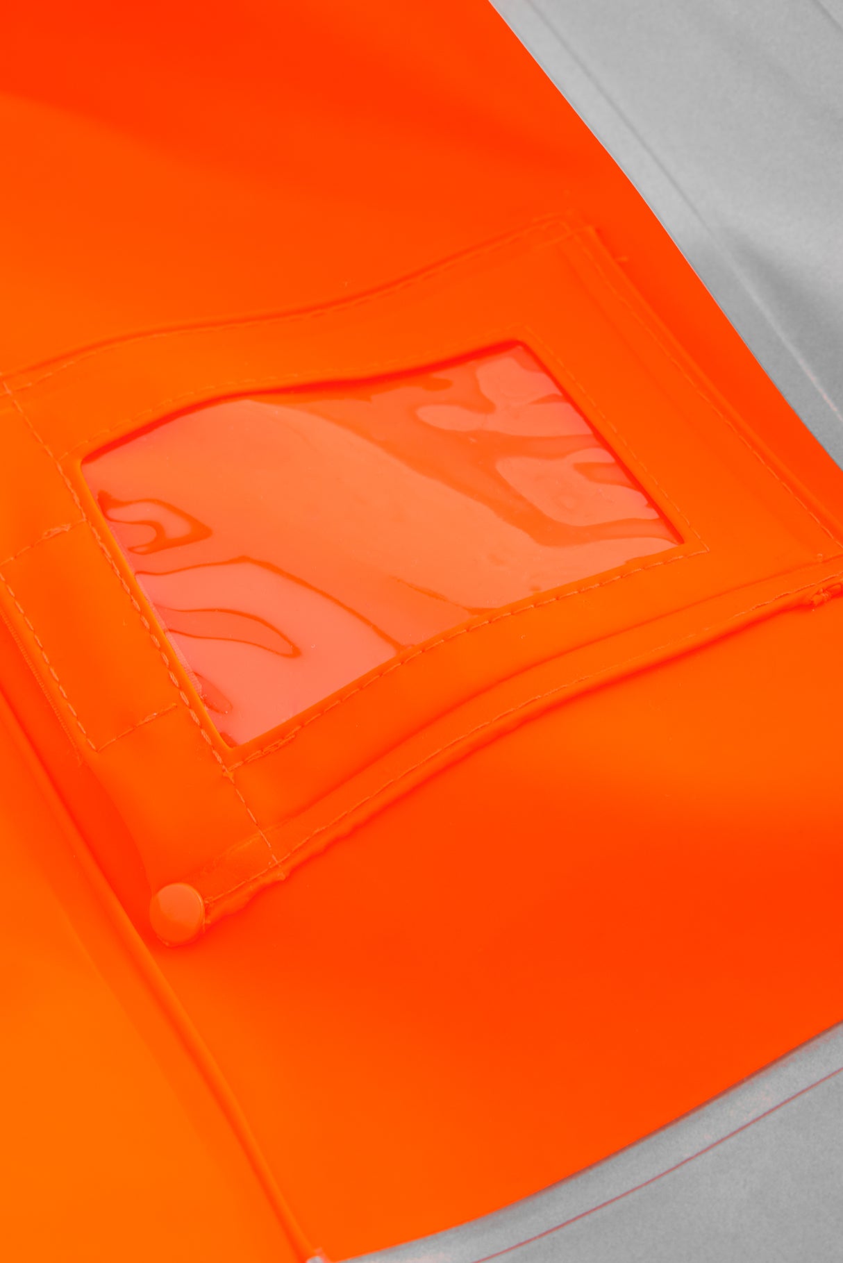 Hi-Vis regnjakke i kraftig PU/PVC kvalitet - Saturn Gul / Navy