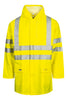 Hi-Vis regnjakke i kraftig PU/PVC kvalitet - Saturn Gul