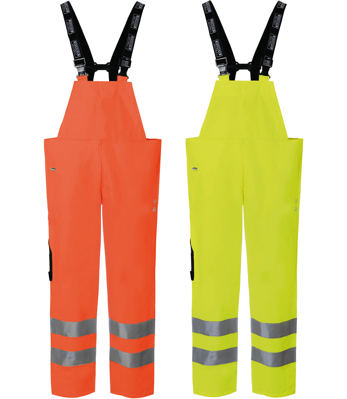 Hi-Vis regnoveralls i kraftig PU/PVC kvalitet - Hi-Vis Orange
