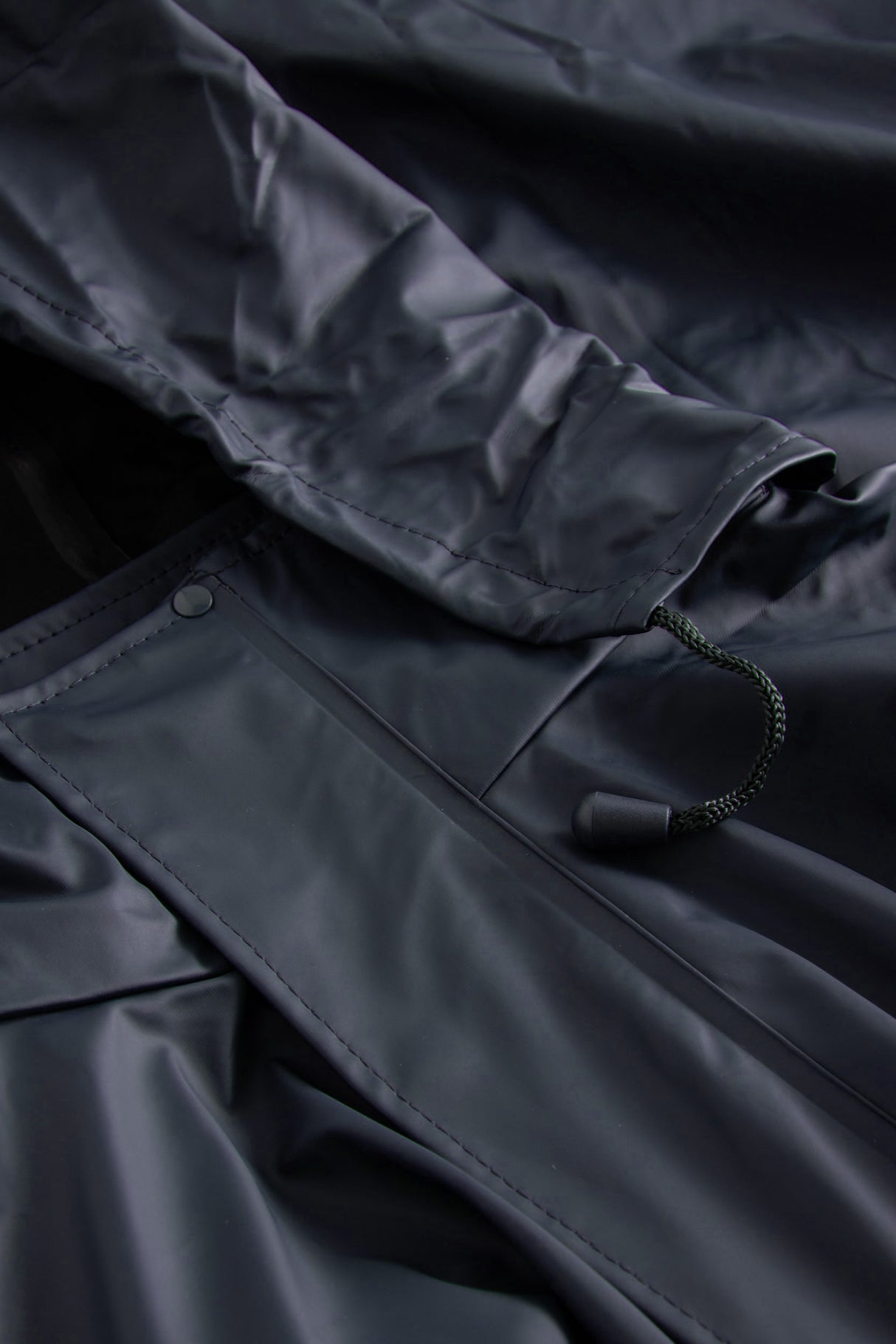 Regnjakke i PU kvalitet - Navy