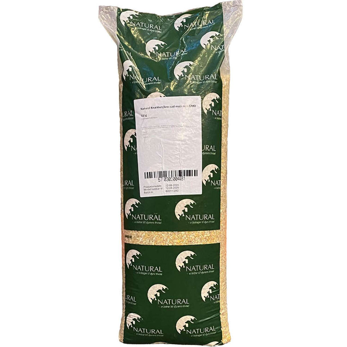 Fodermajs knækket - 15kg