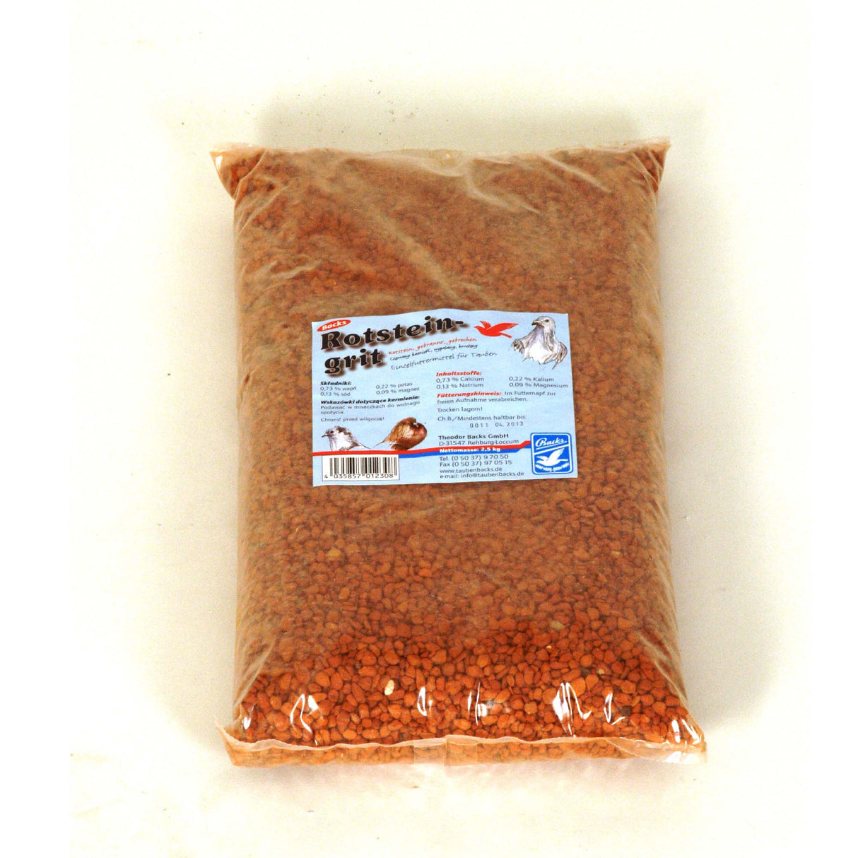 Rødstens-grit - 2,5.