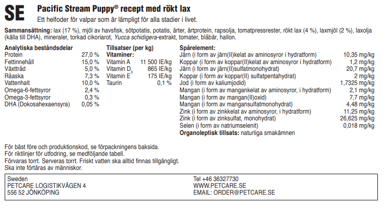 Pacific Stream Puppy, Salmon