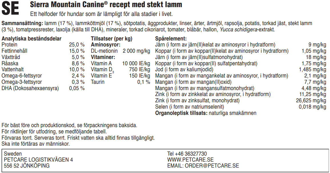 Sierra Mountain, Lamb