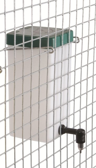 Kanindrikkeautomat m/Rustfri Nippel - Hvid 1 liter