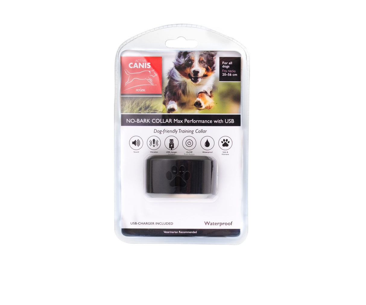 Anti gø halsbånd- Max performance med usb