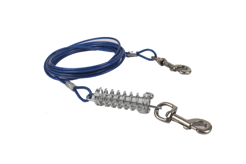 AC Tie Out Cabel with Spring 4,7 m