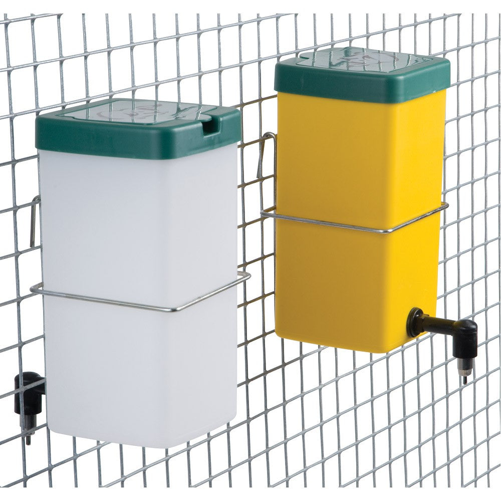 Kanindrikkeautomat m/Rustfri Nippel - Gul 1 liter