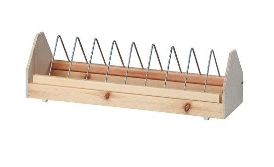 Træ Fodertrug m/ribber - 60 cm.