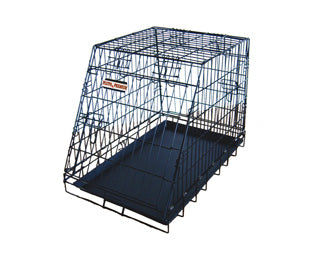 Travel Dog Car Angled Cage 90*56*65 Black, Large