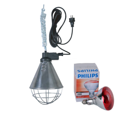 Varmelampe - Sæt med 150w pære
