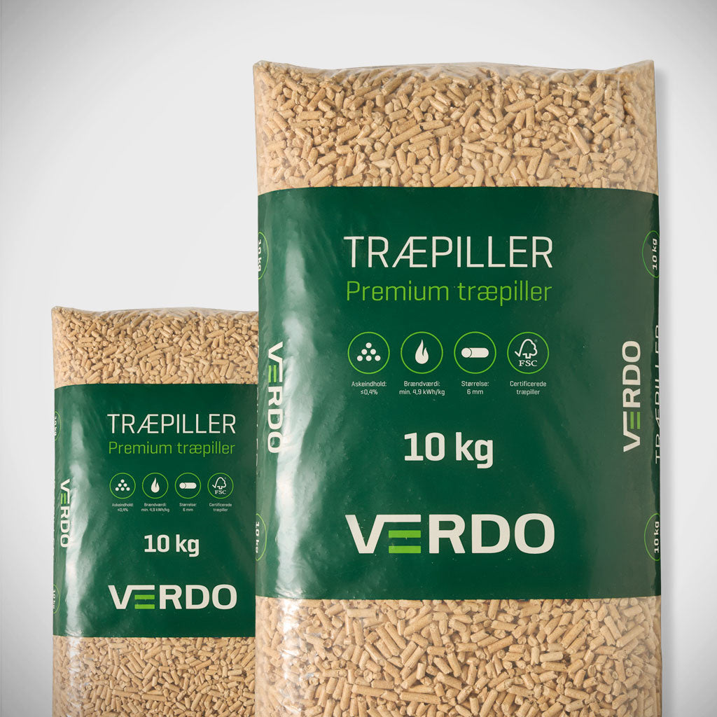 Verdo Premium træpiller - 6mm, 10kg, 840 kg