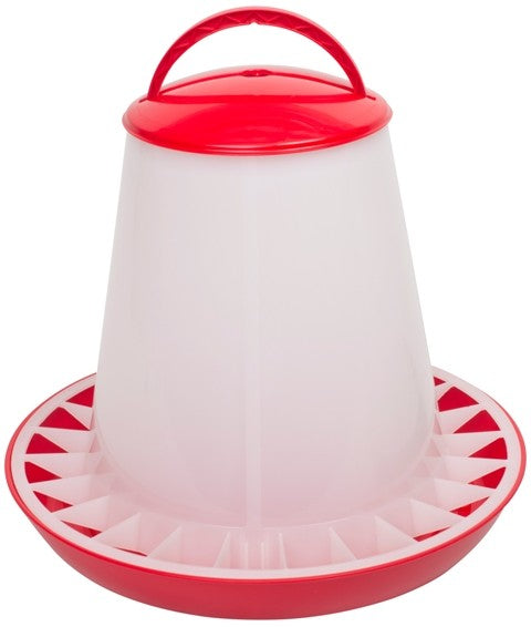 Fodersilo til høns DISKO - Rød - 10kg