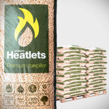 Heatlets Premium træpiller - 6mm, 15kg, 900 kg