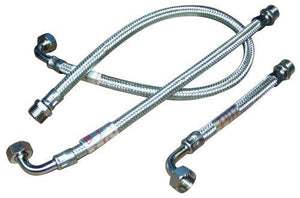 Monteringsslange rustfri - vinkel 15 cm