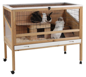 Kaninbur DeLuxe "Gabbi" - 1 etage - Indendørs