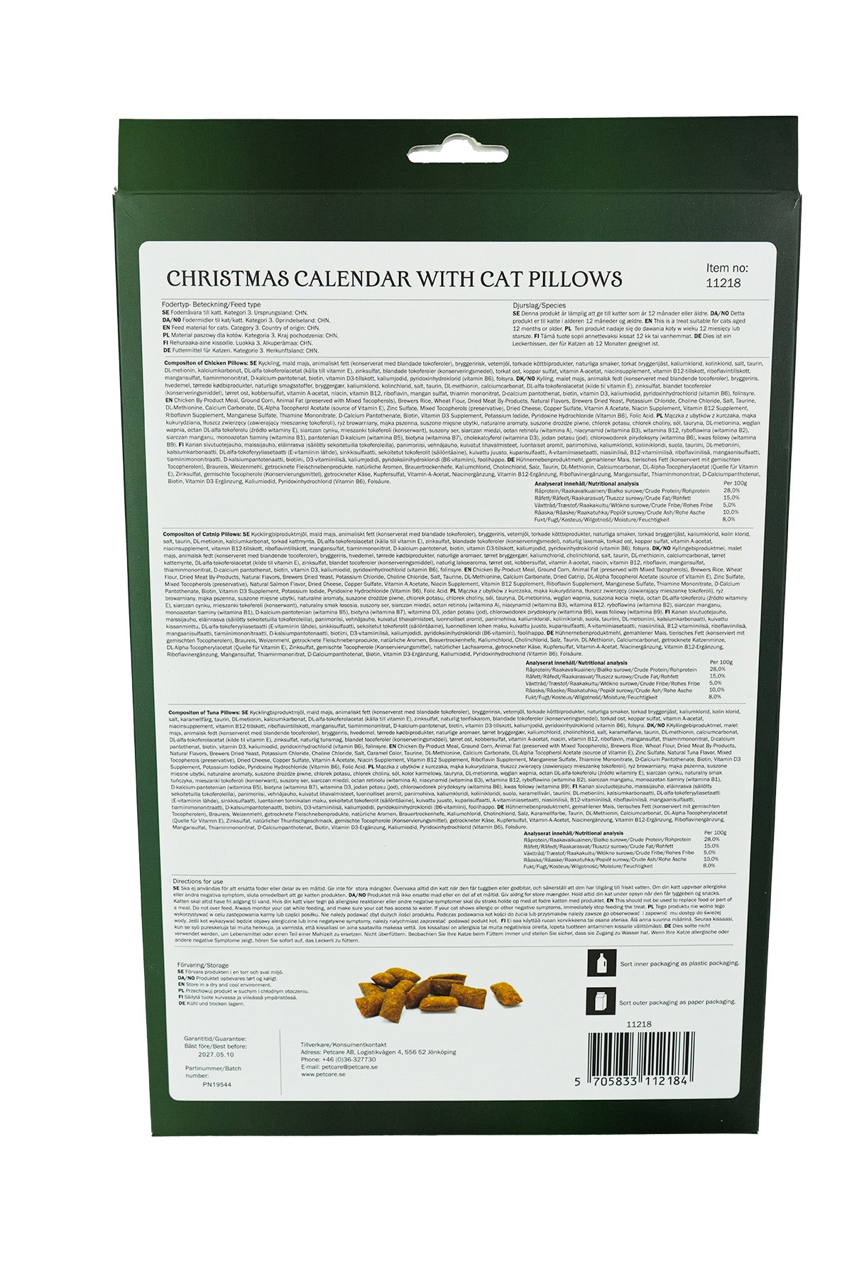 Christmas Calendar Cat