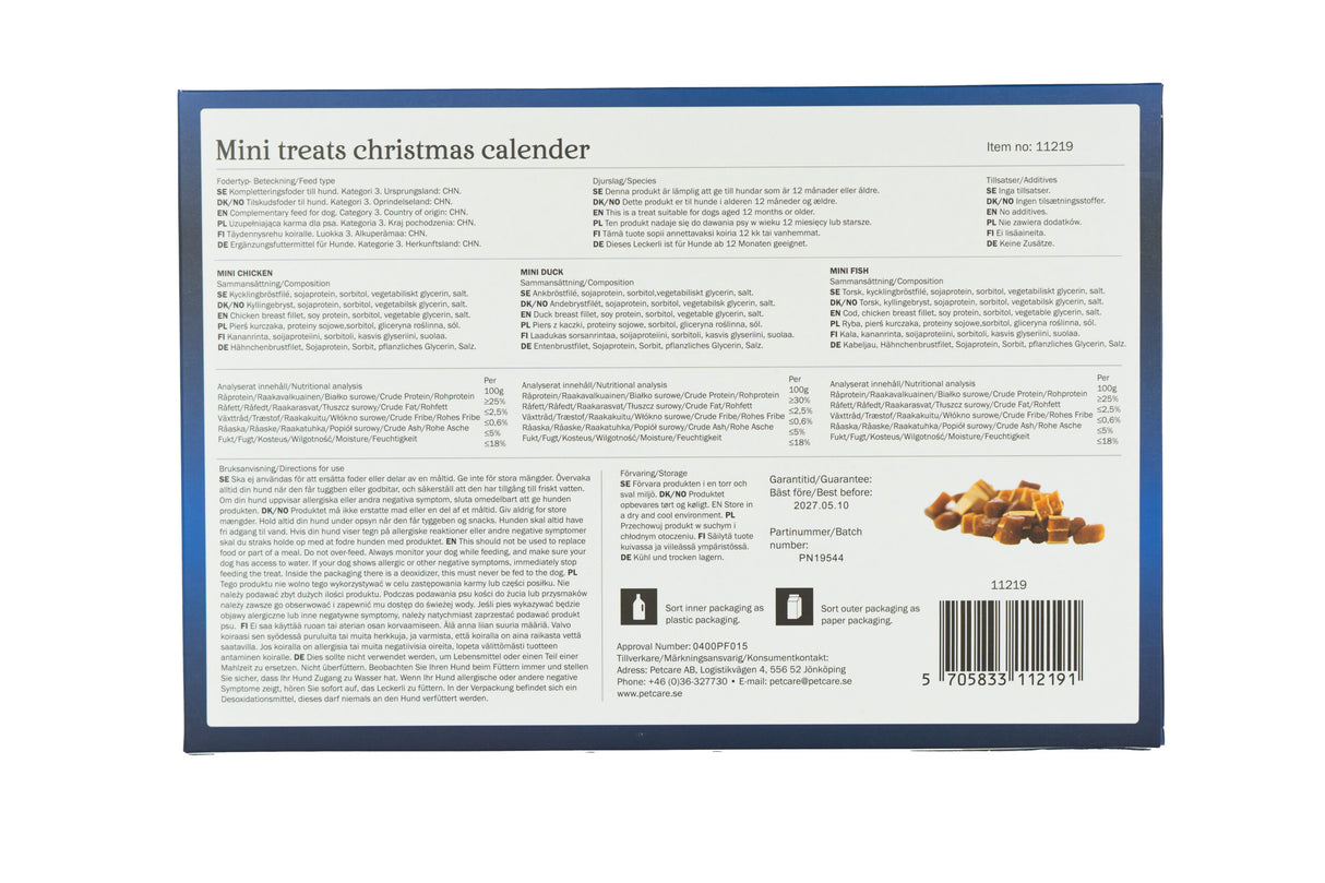 Christmas Calendar Mini Treats, Dog