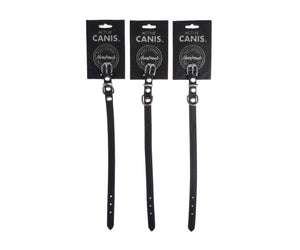 Læderhalsbånd - sort