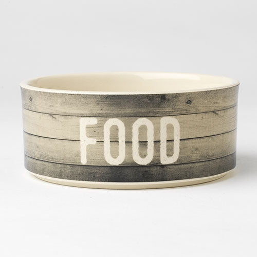 Farm dog food bowl 6 grey