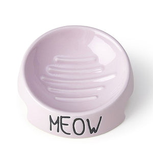 PetRageous Meow 5 inverted bowl pink