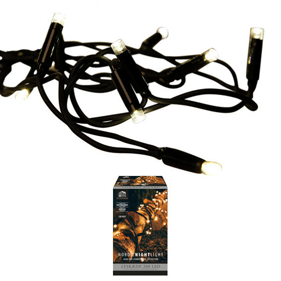 Lyskæde Startsæt - 200LED L 1592cm 230V adapter