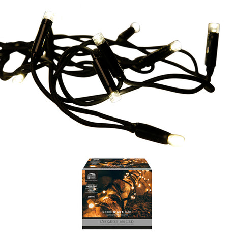 Lyskæde Startsæt - 160LED L1590 cm 230V adapter