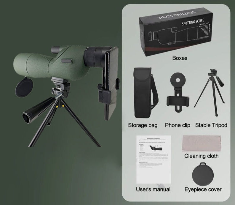 Spotting scope fuglekikkert / udsigtskikkert 25-75x60