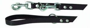 Dressur line læder - sort 18 mm x 200 cm