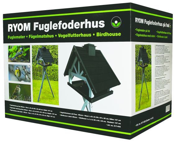 Fuglefoderhus på fod ""Villa"" 3 kg Foder