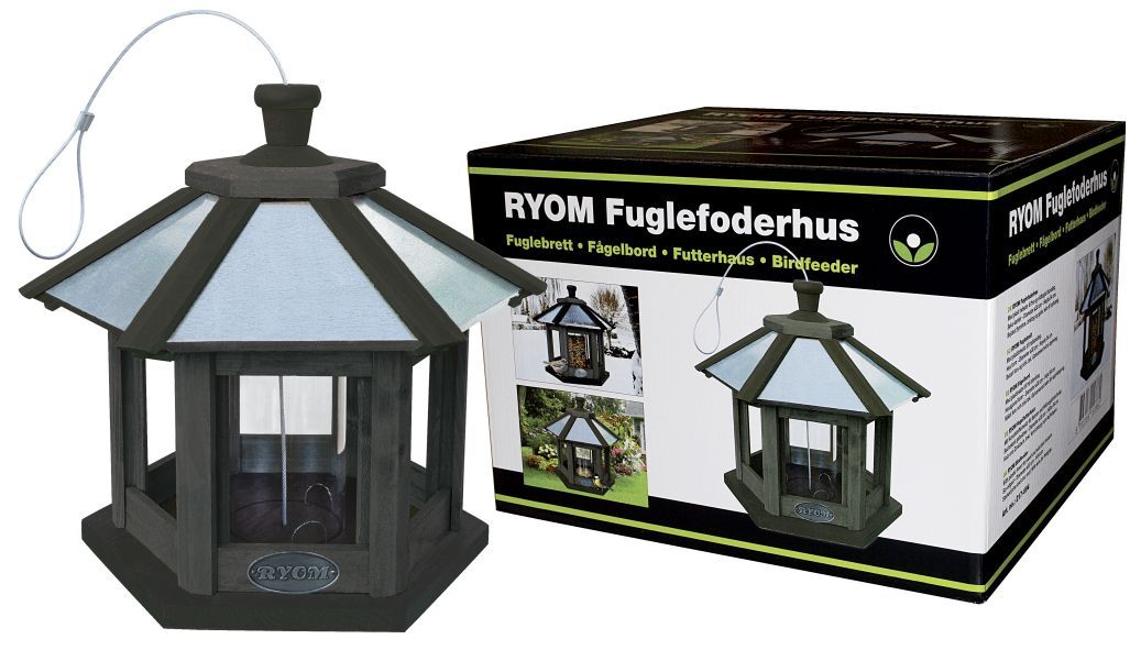 Fuglefoderautomat 6-kantet 34 cm