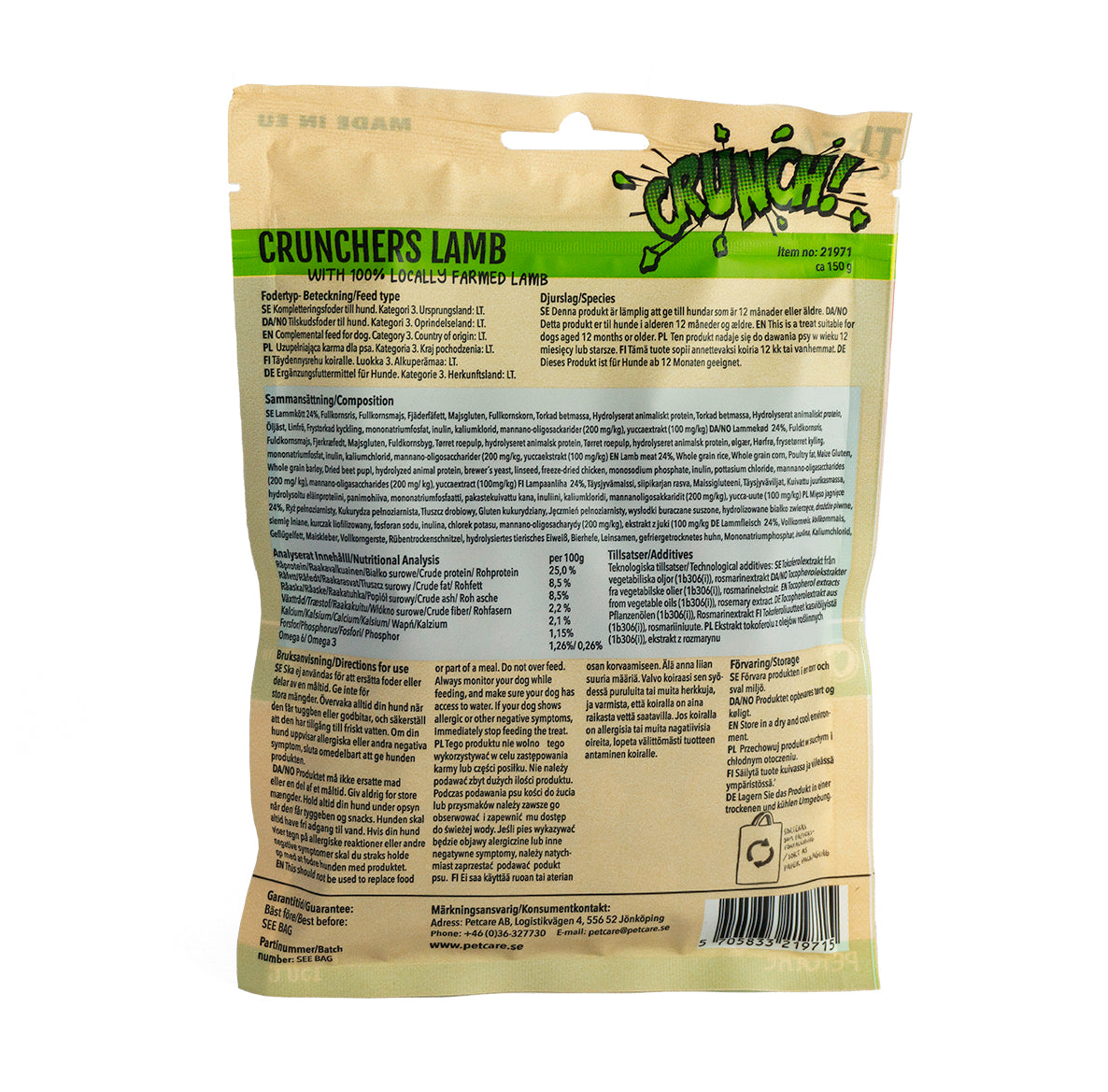 TE Crunchers Chicken 350g