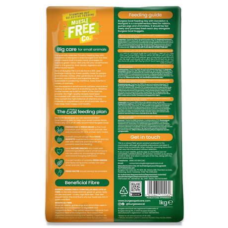 Excel Feeding Hay With Dandelion & Marigold 1kg