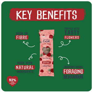 Excel Forage & Feast Bar Rose 60g