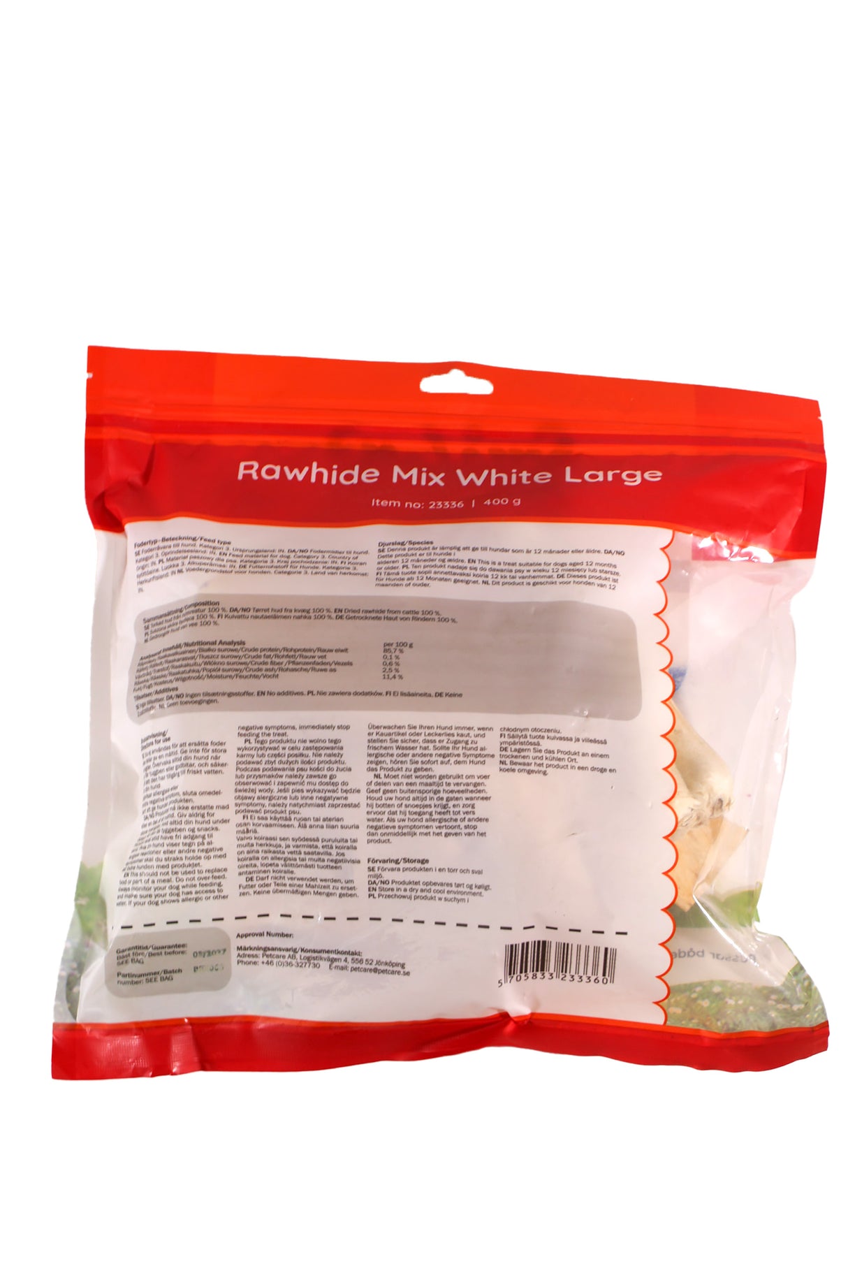 Rawhide Mix White Large 400g